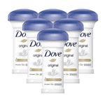 Déodorant à bille Dove Original avec crème hydratante 50 ml (lot de 6)