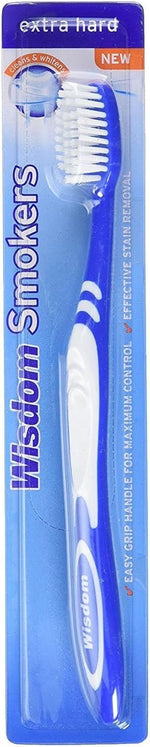 Brosse à dents Wisdom Smokers - Extra dure - (la couleur peut varier)