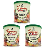 Taveners Tropical Travel Sweets Drops 200g tin, (7.05 Ounce) - 3 pack