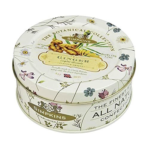 Gotas de jengibre de Simpkins Botanical Collection, 150 g (5,3 oz), paquete de 6