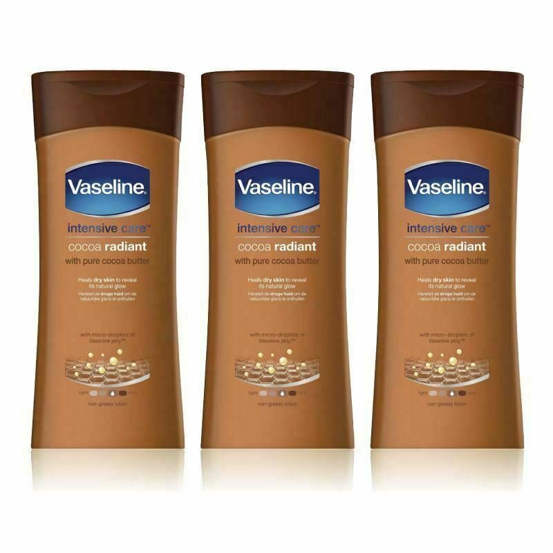 Vaseline Intensive Care Cocoa Radiant (Royaume-Uni) - 400 ml (Pack de 3) - Vendeur USA