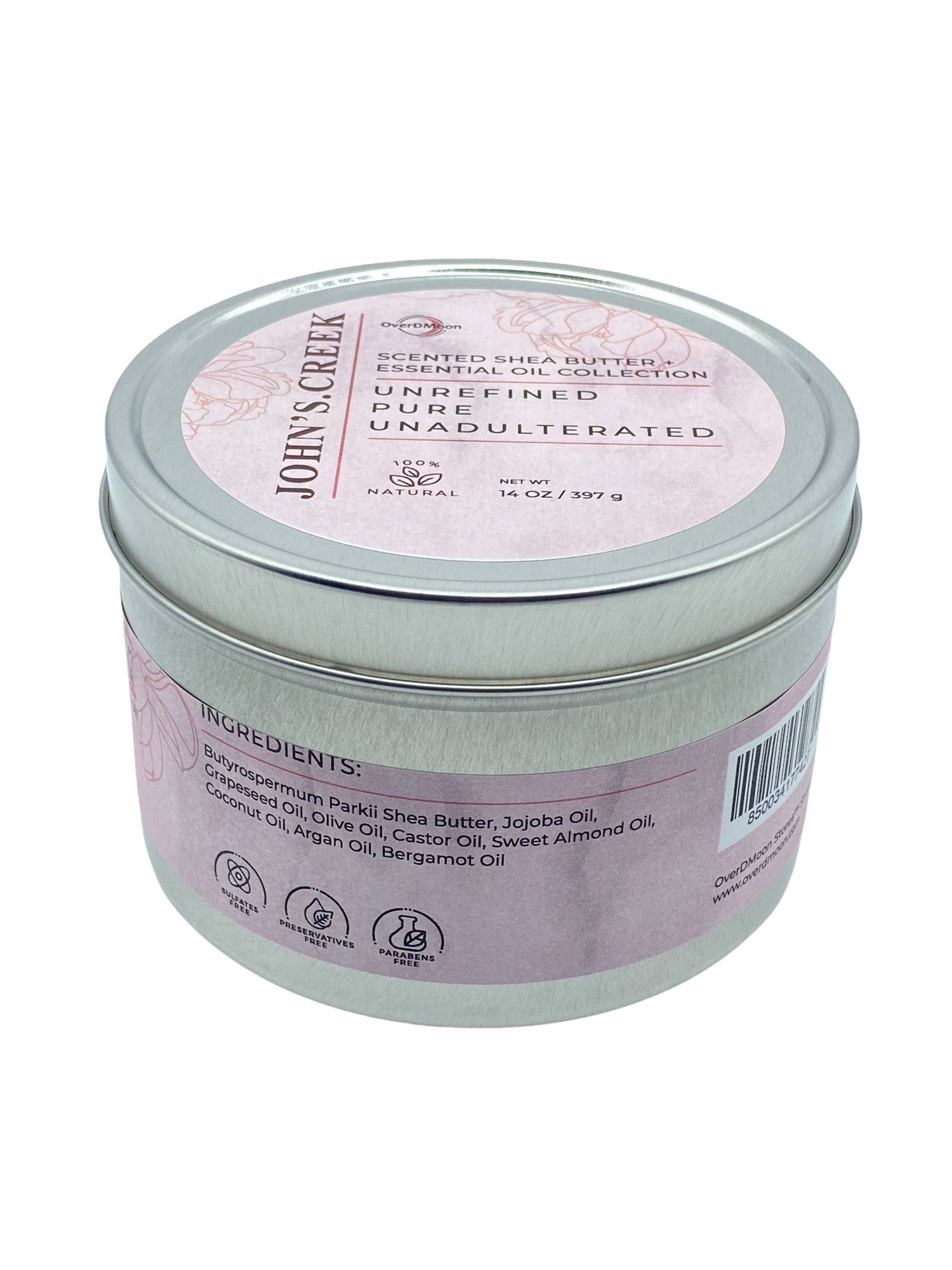Beurre de karité pour le corps JOHN'S.CREEK – « Soulagement du stress et des tensions » 6 oz
