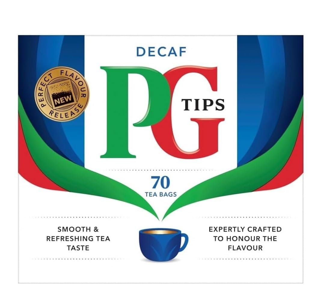 PG Tips Decaf 70 Ct Tea Bags - 4 Pack