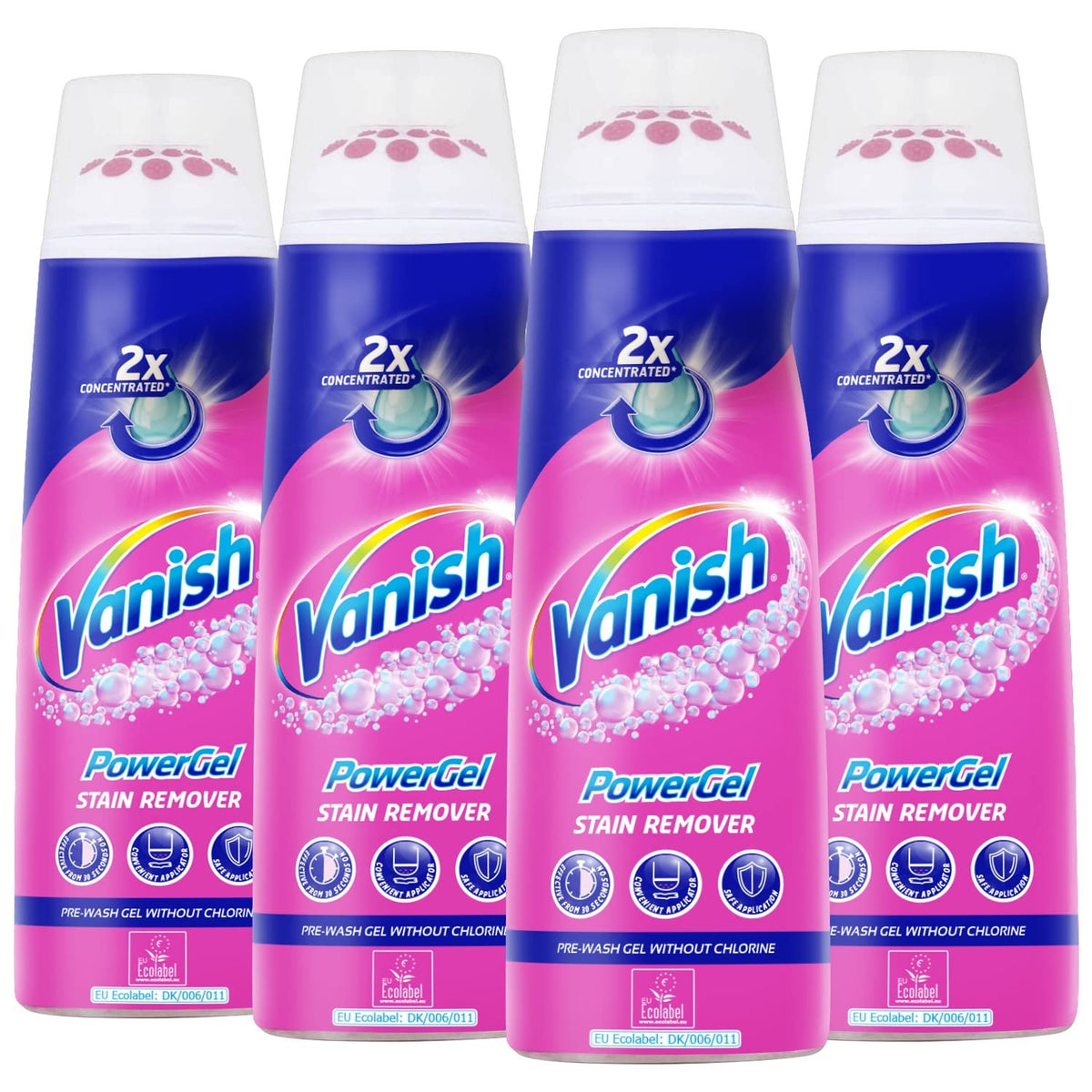 Vanish Gold Oxi Action Stain Remover Powergel 200 ml (4 Pack)