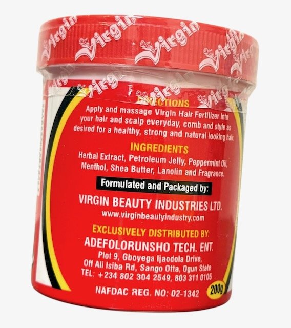 Virgin Hair Fertilizer 8 oz Jar