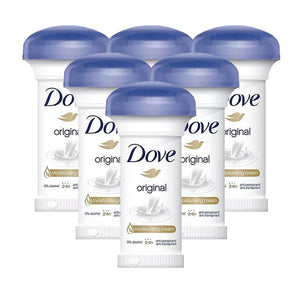 Dove Original Deodorant Roll-On with Moisturising Cream 50ml (Pack of 6)