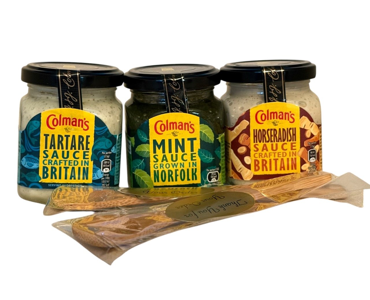 Colman's Mint/Tartare/Horseradish Sauces & Spoon Gift Set