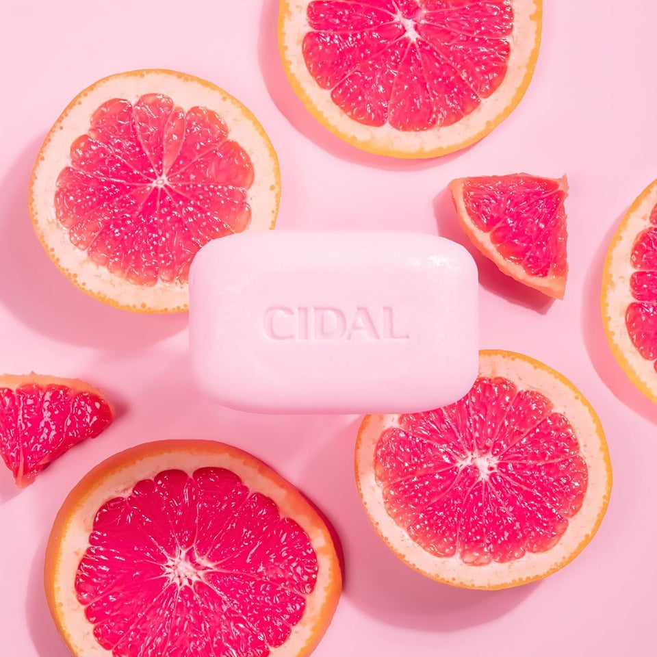 Cidal Pink Grapefruit Cleansing Bar Soap (2 x 100g)