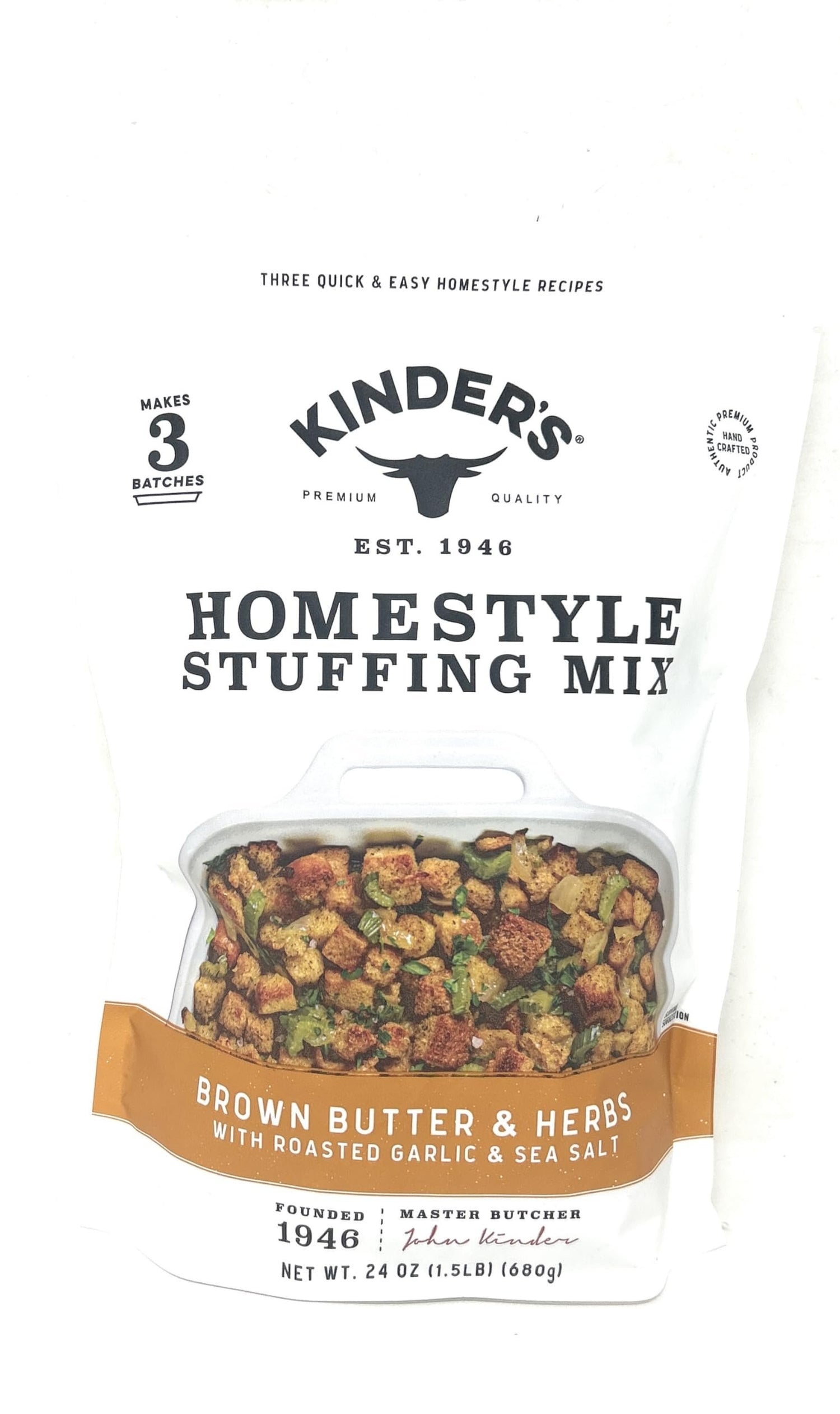 Kinder's Brown Butter & Herbs Homestyle Stuffing Mix 24oz - 1 bag