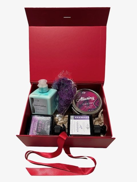 Coffret de soins pour le corps à la lavande et à l'eucalyptus