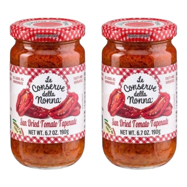Le Conserve della Nonna Sun Dried Tomato Tapenade Pack of 2 - 190g (6.7oz)