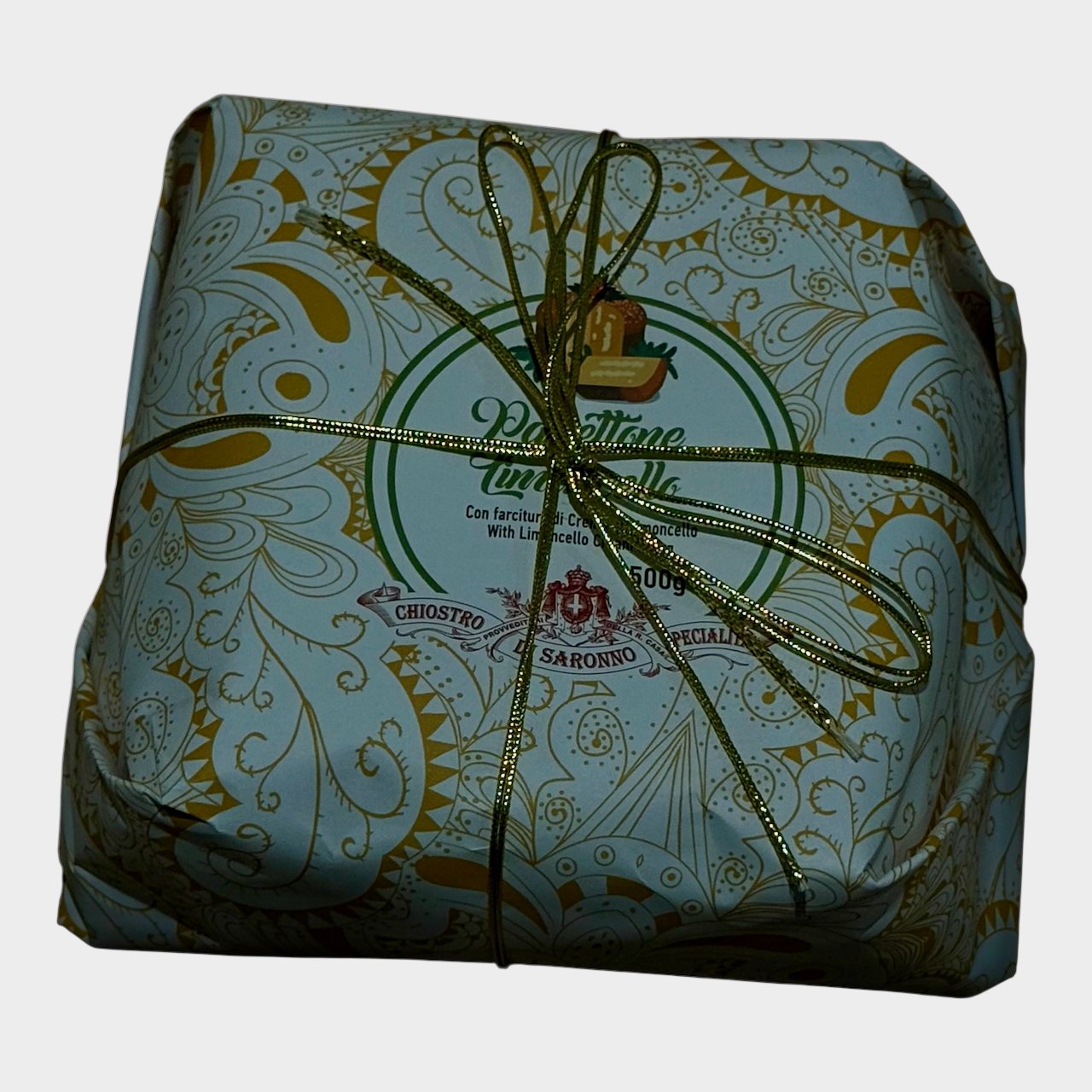 Chiostro di Saronno Panettone Limoncello - Hand Wrapped 17.6 oz