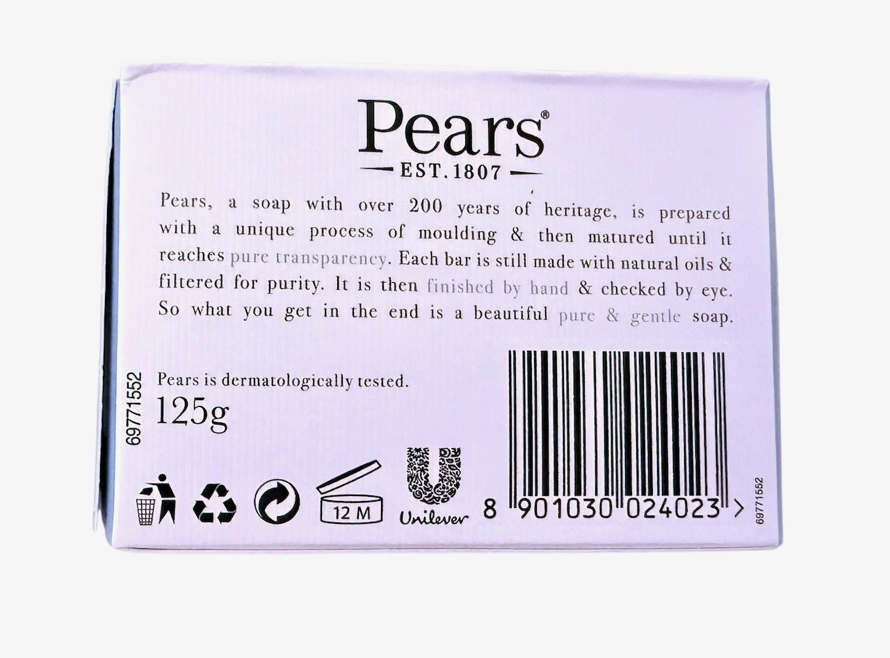 PEARS Pure & Gentle Mint Extracts Bar Soap,  4.4 oz/125g