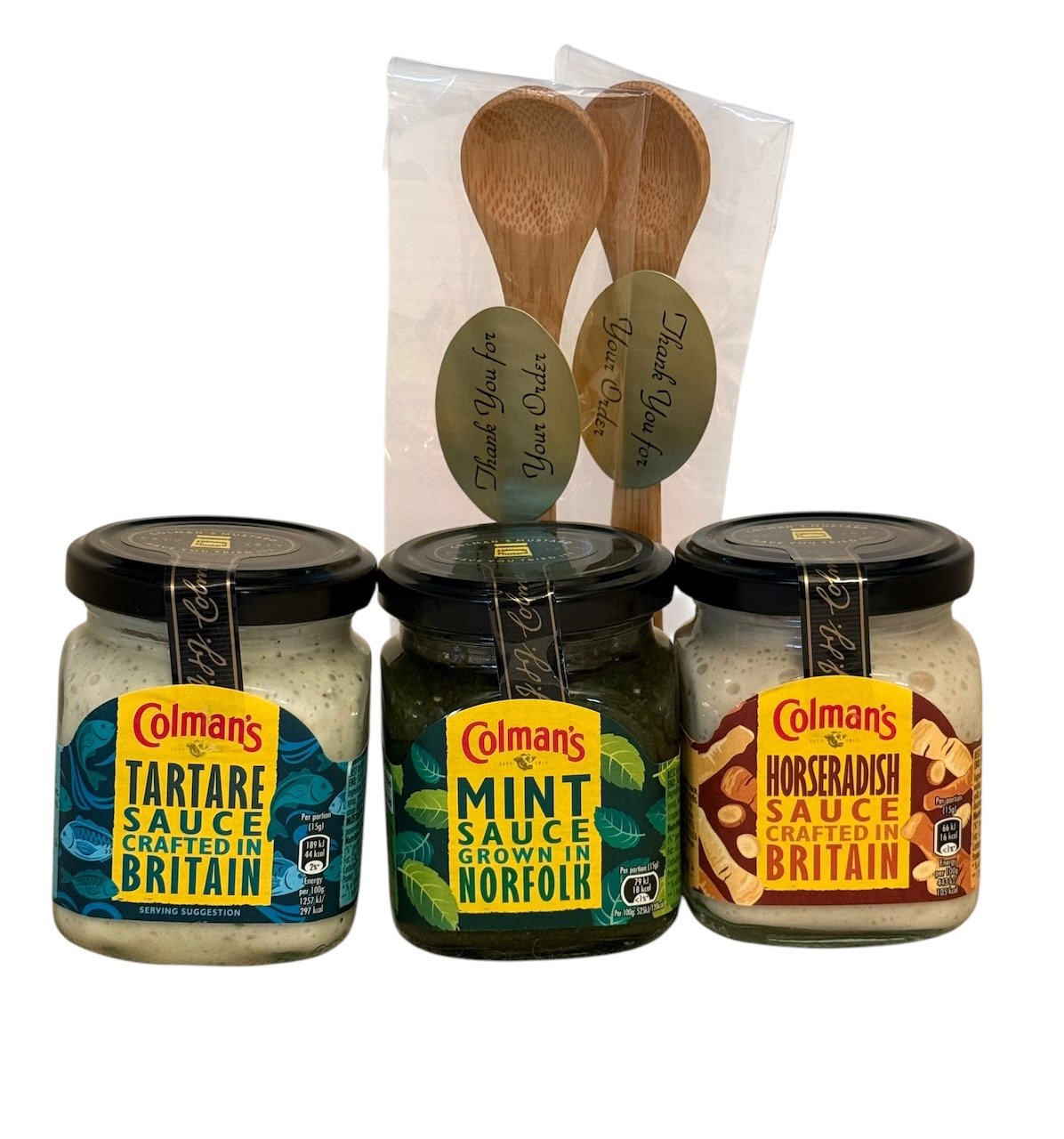 Colman's Mint/Tartare/Horseradish Sauces & Spoon Gift Set