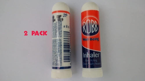 Robb Inhaler(Contains Eucalyptus Oil)- Fast acting relief of Catarrh, Nasal Congestion (Pack of 2)