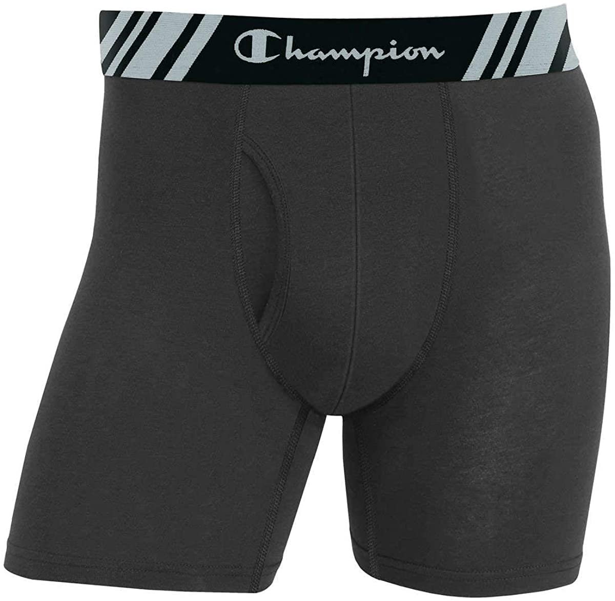 Champion Men's Boxer Briefs All Day Comfort No Ride Up Double Dry X-Temp 5 Pack