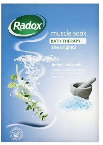 Radox Muscle Soak Bath Therapy The Original Herbal Bath Salts 6 x 400g by Radox
