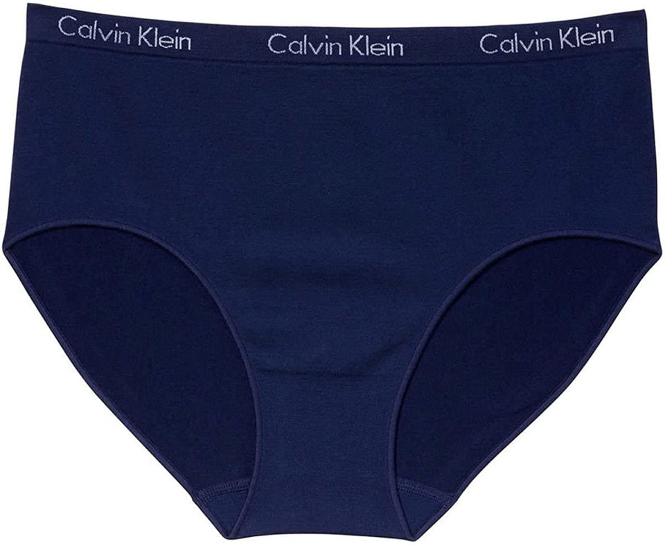 Calvin Klein Women's 3 Pack Modern Brief (Black/Charcoal Grey/Nude
