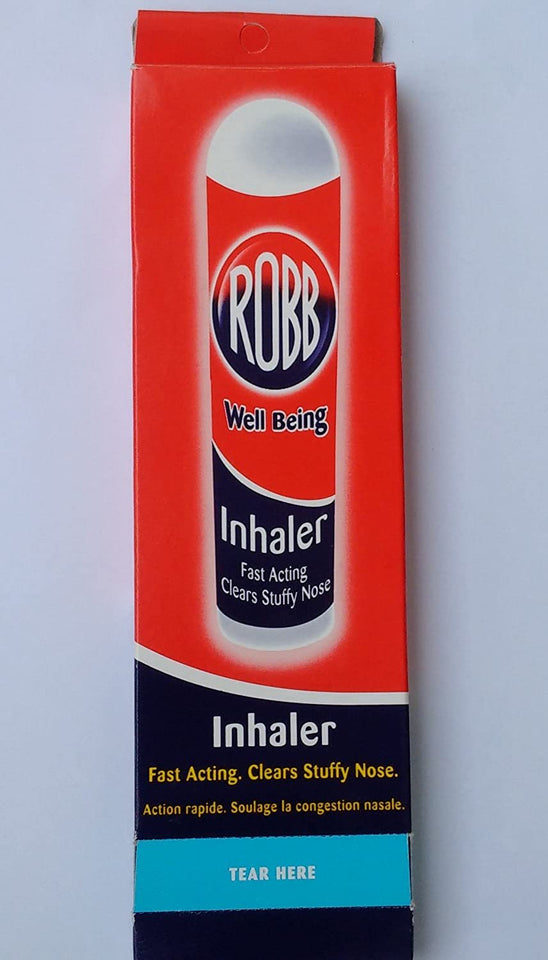 Robb Inhaler(Contains Eucalyptus Oil)- Fast acting relief of Catarrh, Nasal Congestion (Pack of 2)