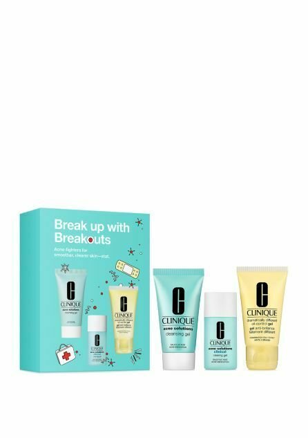 Clinique Break Up With Breakouts 3 Piece Set in Gift Box - Free Shipping